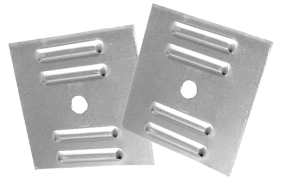 3'' Ribbed Aluminum Plates