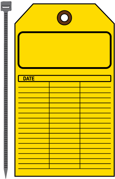 Blank Yellow Tag