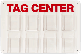 Tag Station with 8 pockets
