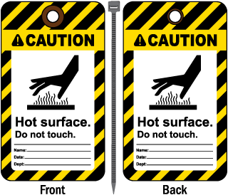 Caution Hot surface Do not touch Tag