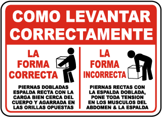 Como Levantar Correctamente La Forma Correcta Piernas Dobladas Sign