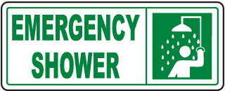 Emergency Shower Sign