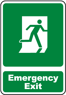Emergency Exit Sign