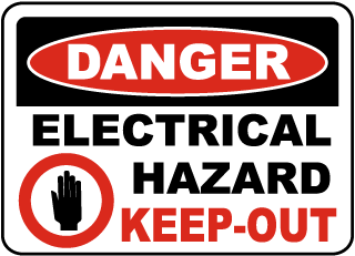 Danger Electrical Hazard Keep-Out sign