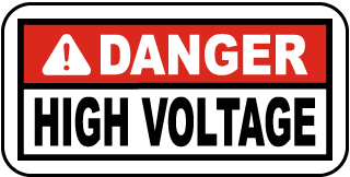 Danger High Voltage label
