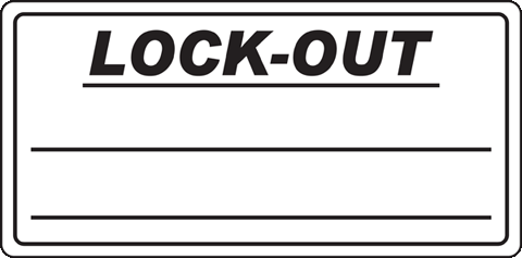 Lock-Out label