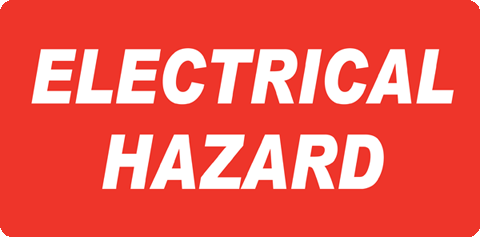 Electrical Hazard label