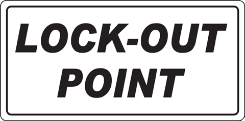 Lock-Out Point label