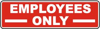 Employees Only Label