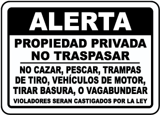 Posted Sign, Alerta, Propiedad Privada No Traspasar