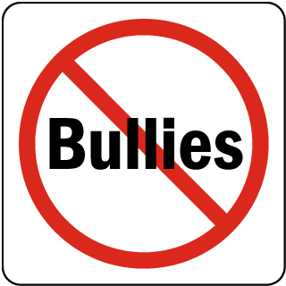 No Bullies Sign