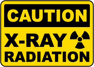 Caution X-Ray Radiation Sign