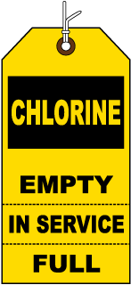 Chlorine Cylinder Tag