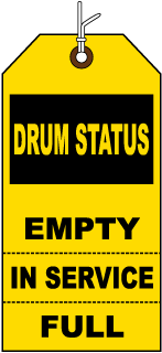 Drum Status Cylinder Tag