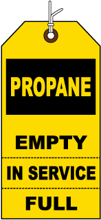 Propane Cylinder Tag