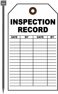 Inspection Record Tag
