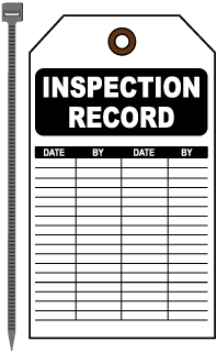 Inspection Record Tag