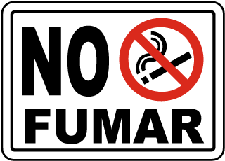 Spanish Sign, No Fumar