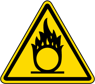 International Oxidizing Hazard Symbol Label