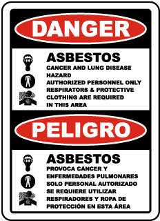 Danger Asbestos Cancer and Lung Disease Hazard Authorized Personnel Only