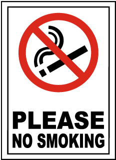 Please No Smoking Sign