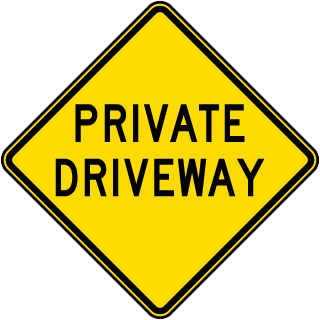Private Driveway Sign