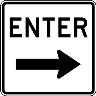 Enter Sign with right arrow