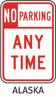 No Parking Any Time Sign