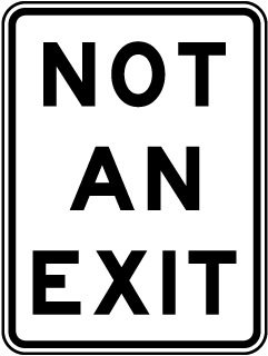 Not An Exit Sign