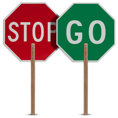 2 sided Traffic Stop/Go