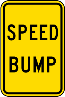 Speed Bump Sign