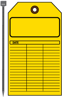 Blank Yellow Tag