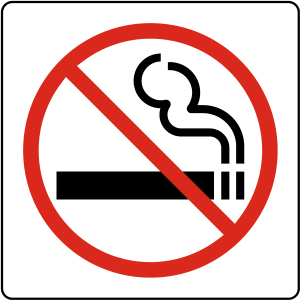 Afbeeldingsresultaat voor no smoking sign