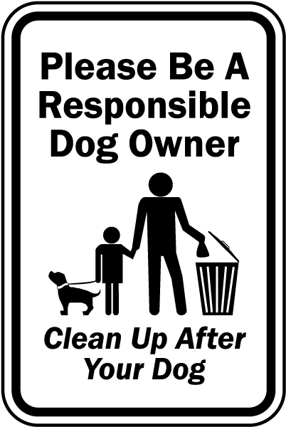 Image result for dog poop notice