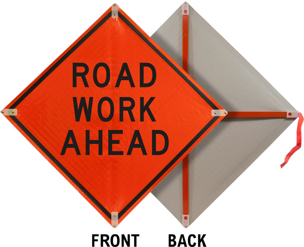 Road Work Ahead Sign X4578 - by SafetySign.com