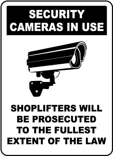 Security Cameras In Use Sign F8076 - by SafetySign.com