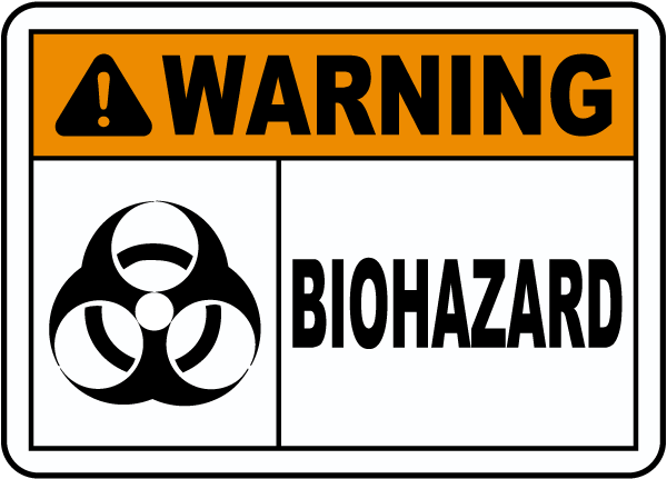 Warning Biohazard Sign G5721 - by SafetySign.com