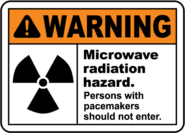 Microwave Radiation Hazard Sign H1558 - by SafetySign.com