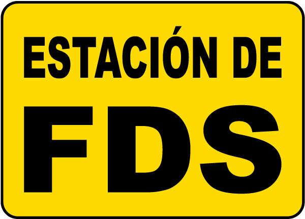 Spanish SDS Station Sign H1669SP - by SafetySign.com