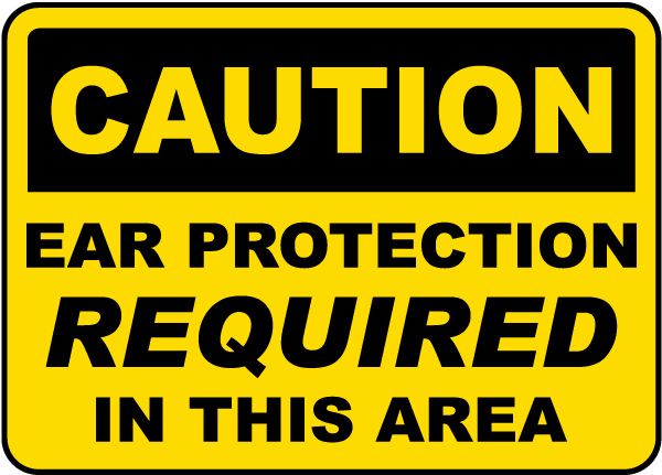 Ear Protection Required Sign I2429en By