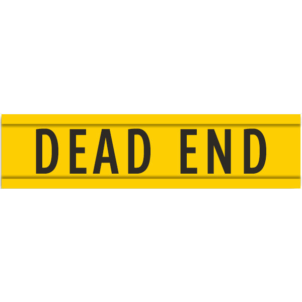Extruded Dead End Street Name Sign DEADENDEXT - by SafetySign.com
