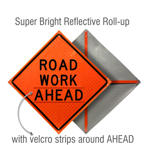 Road Work Ahead Sign X4578 - by SafetySign.com