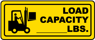 Capacity Signs, Load Capacity Signs, Occupancy Signs