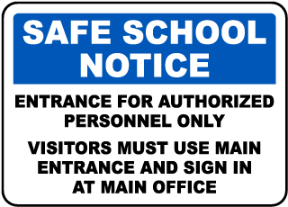 Visitors Signs and Visitors Must Sign In Signs for Your Facility