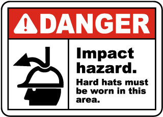Hard Hat Signs, Hard Hat Safety Signs, Wear Hard Hat Signs