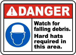 Hard Hat Signs, Hard Hat Safety Signs, Wear Hard Hat Signs