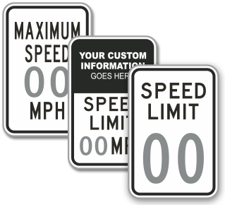 Custom Speed Limit Signs, Custom Slow Down Signs