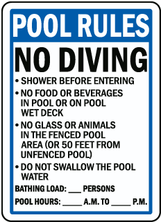 Florida Pool Rules Sign F8247 - by SafetySign.com