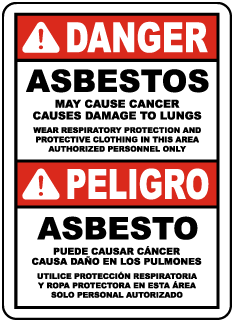 OSHA Compliant Asbestos Sign K3659 - by SafetySign.com