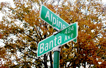 Street Signs at an Intersection